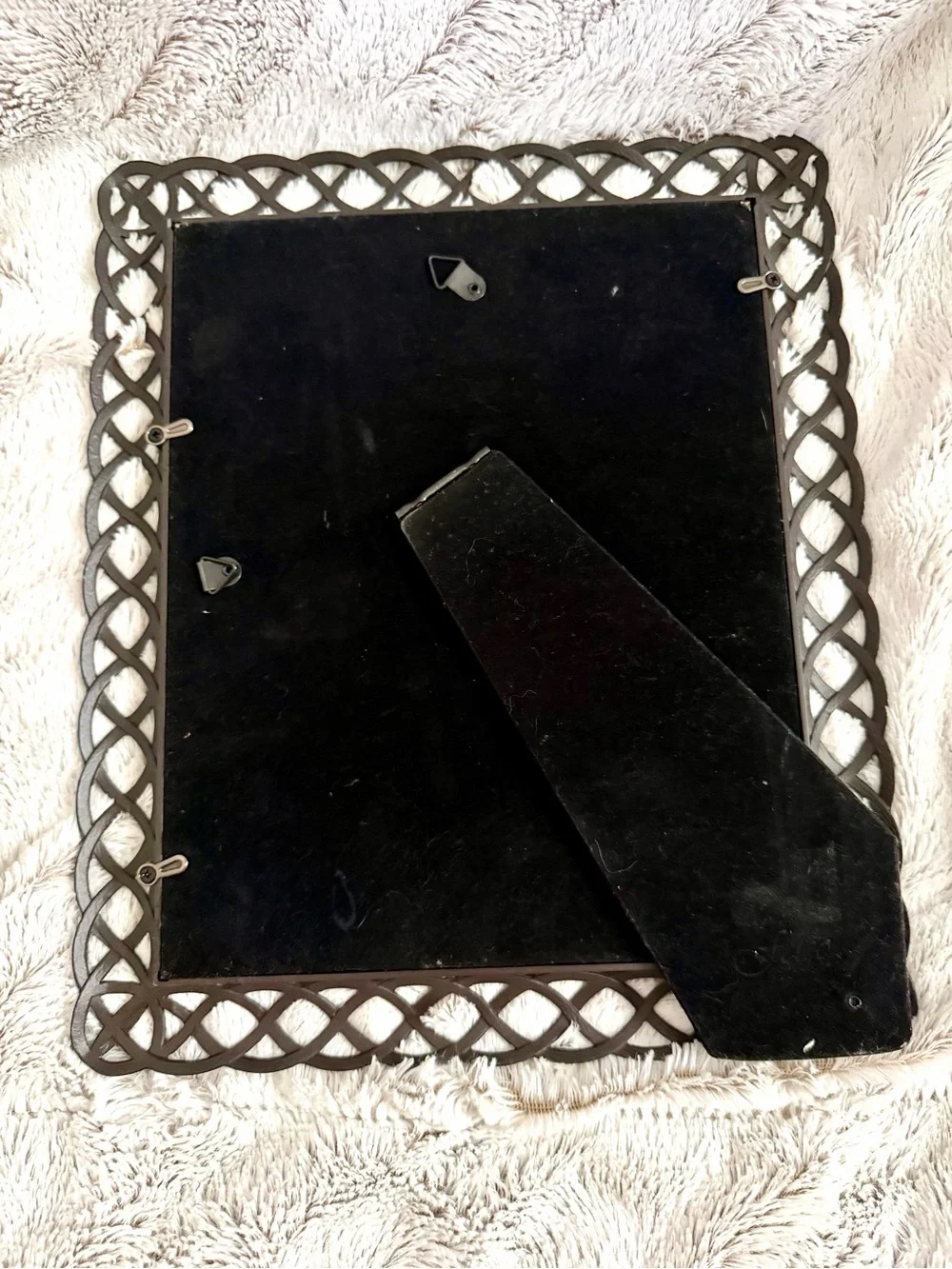 Fetco Black Woven Metal Picture Frame